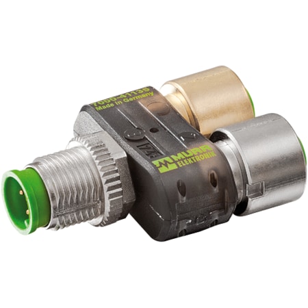 Murrelektronik M8 male 0 Degree / RJ45 male 0 Degree shielded EC, PUR 1x4xAWG26 shielded gn UL/CS 7000-41135-0000000